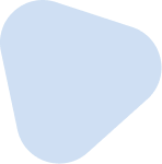 Glass blue round triangle